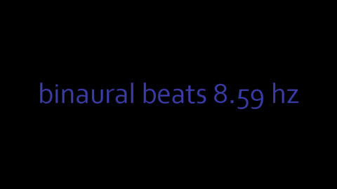 binaural beats 8.59 hz