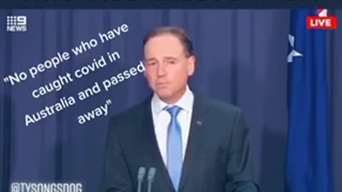 Health Minister Greg Hunt: No People Who Have Caught COVID in Australia & Passed Away