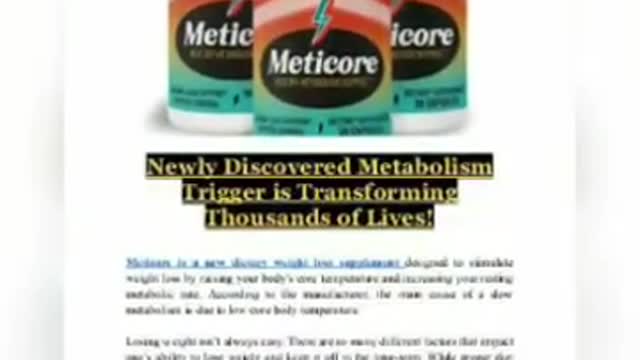 Meticore is a top tier weight loss supplement