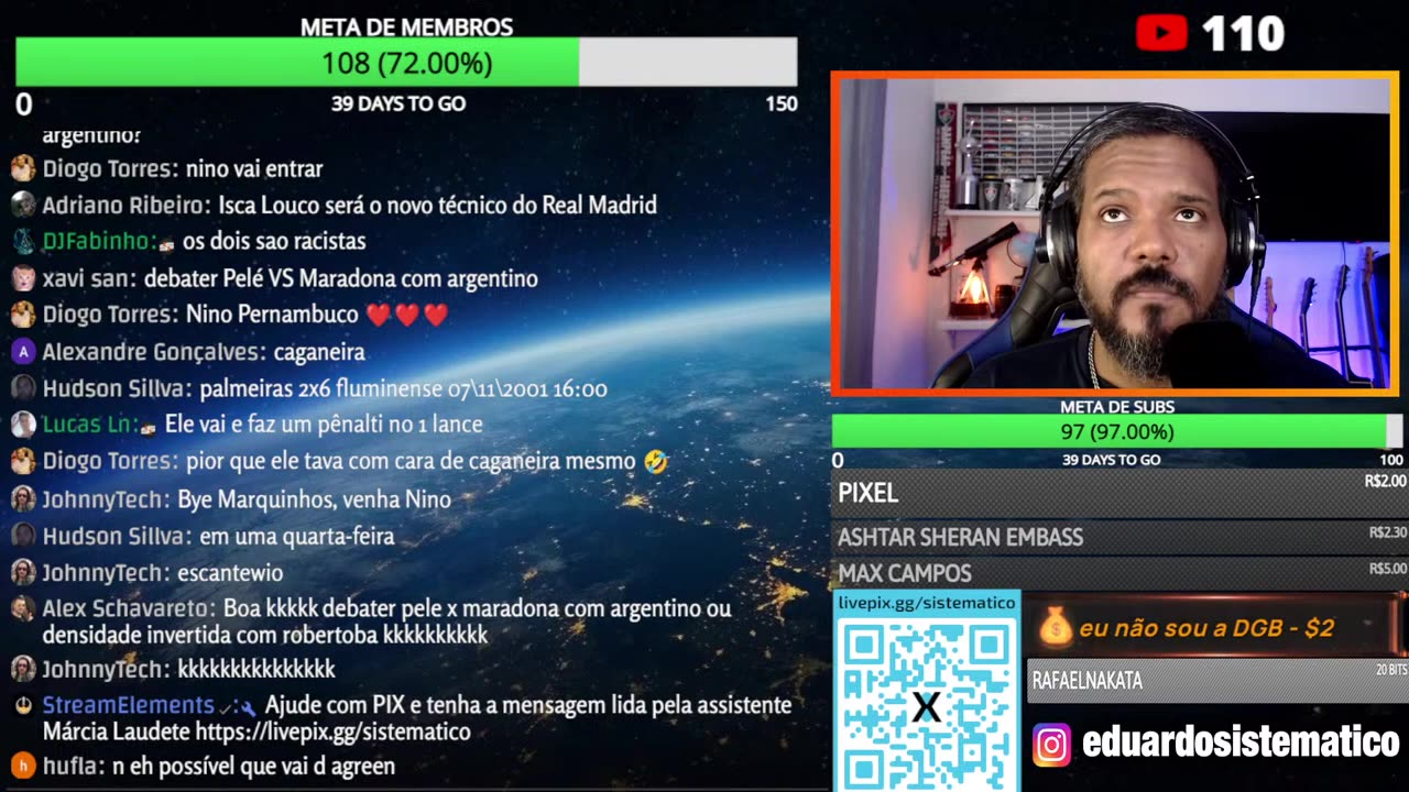 Sistemático Lives - 0485G24wBBk - RESPOSTA AO PLANILSON MÉDIO REACT BRASIL X ARGENTINA