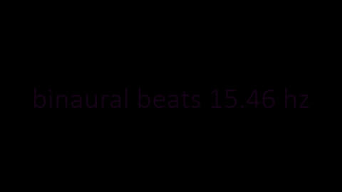 binaural beats 15.46 hz