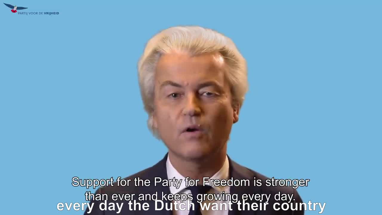 December 2016: Reaction of Geert Wilders to His 'Hate Speech' Conviction