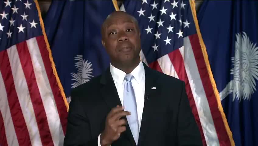 Sen. Tim Scott Fact Checks Democrat's Language On Georgia Voting Law