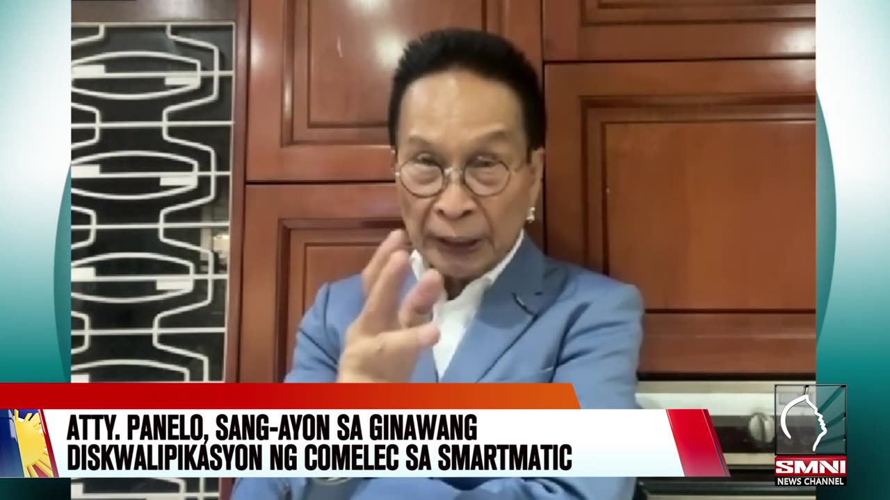 Atty. Panelo, sang-ayon sa ginawang diskwalipikasyon ng COMELEC sa Smartmatic