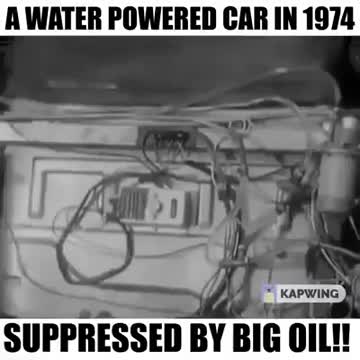 Water Powered Car in 1974: