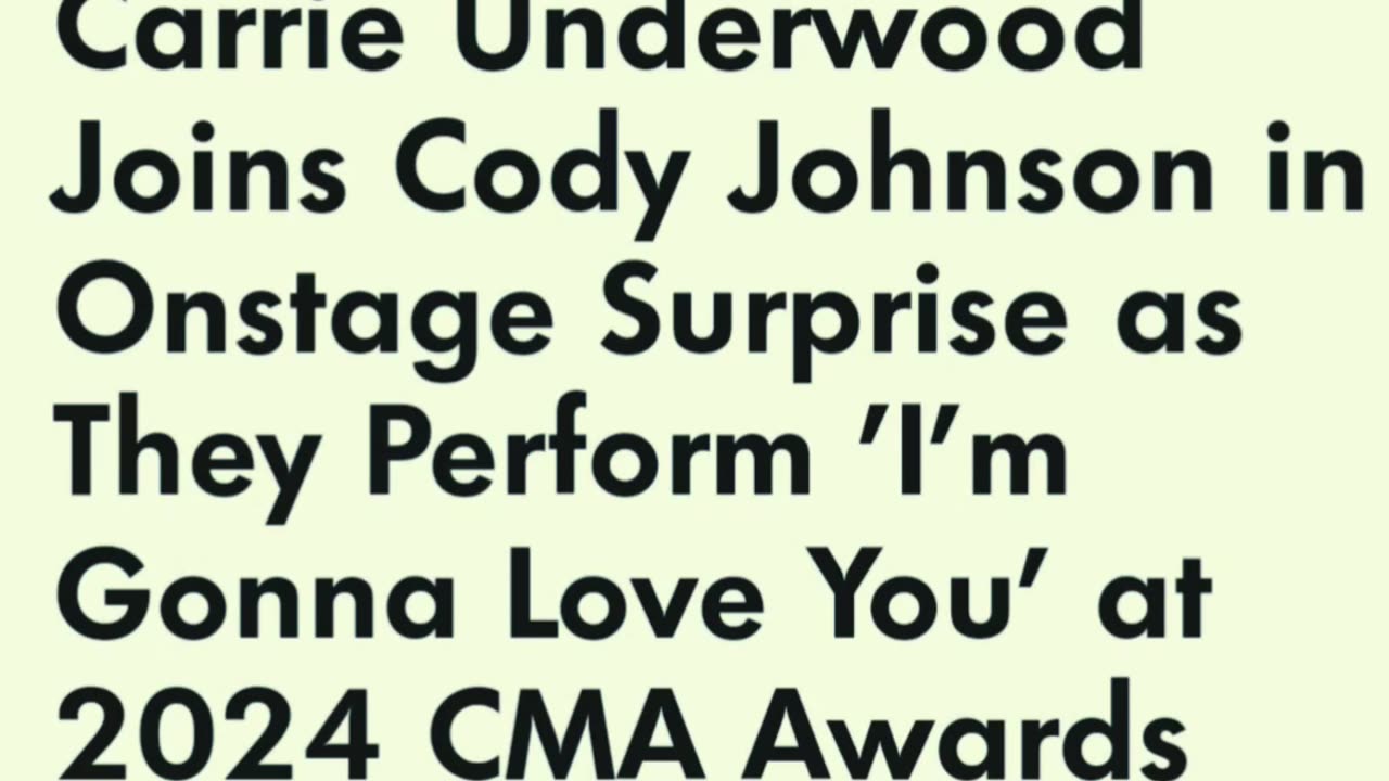 CMA Awards 2024: Show-Stopping Performances and Unforgettable Moments! #VandorTheSource