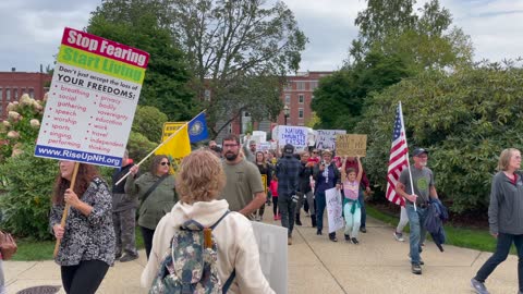 Medical Freedom Marchers Shutdown Downtown Concord