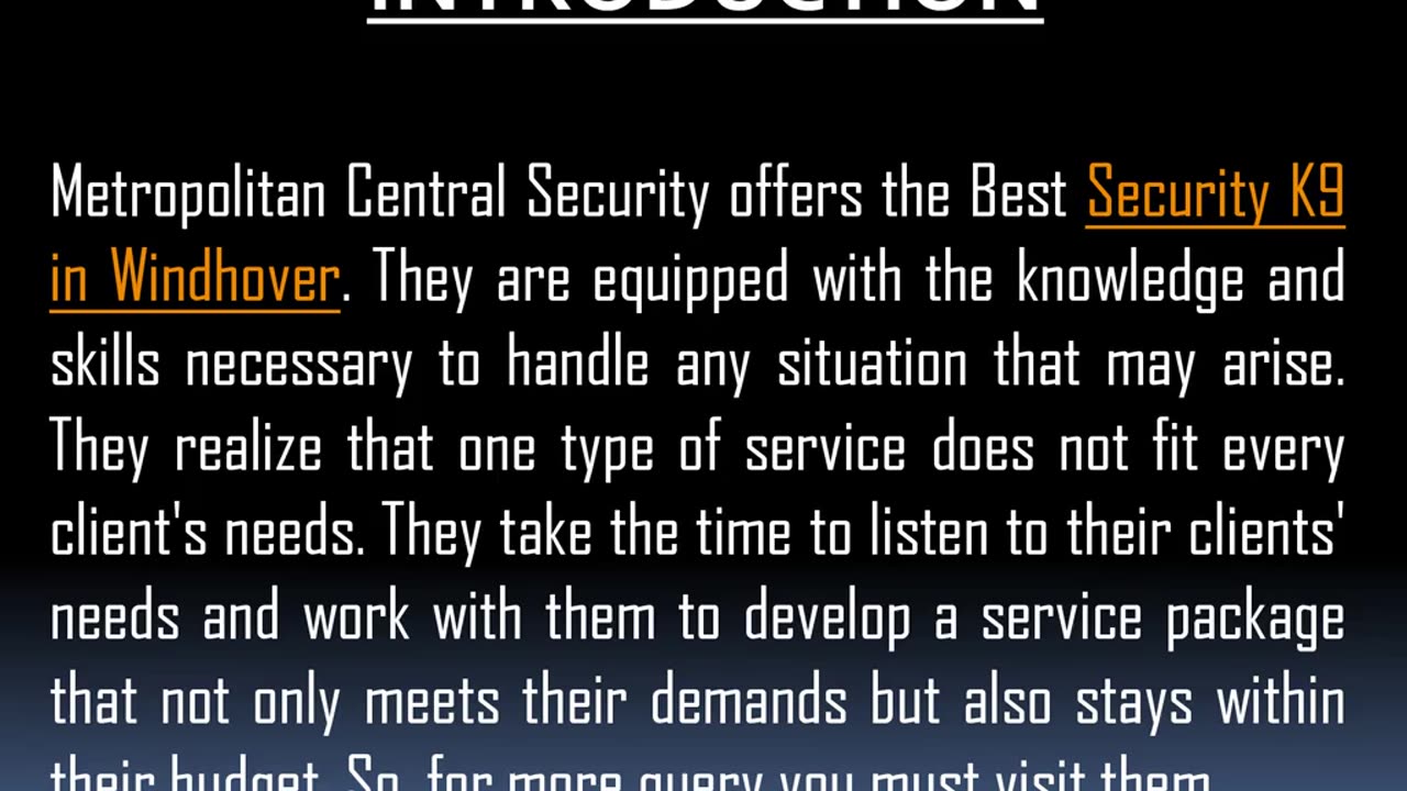 Want to get the Best Security Services in Windhover