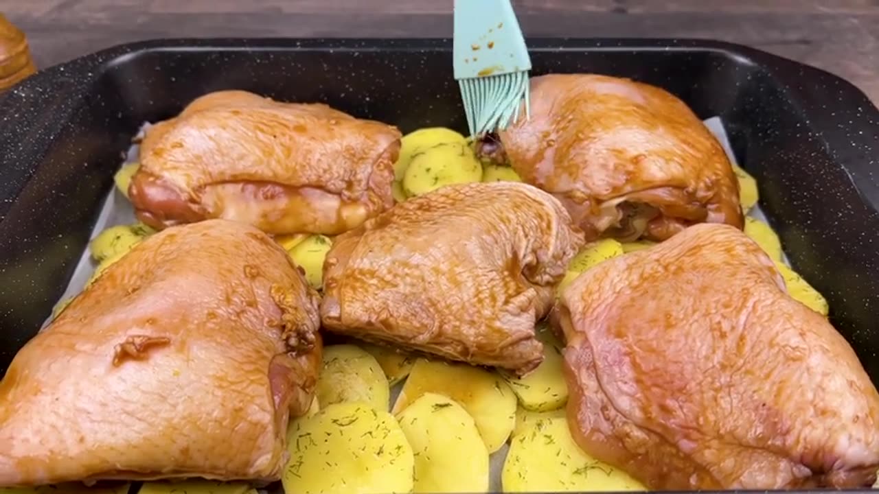 This recipe from my grandmother impressed everyone delicious chicken thigh dinner!