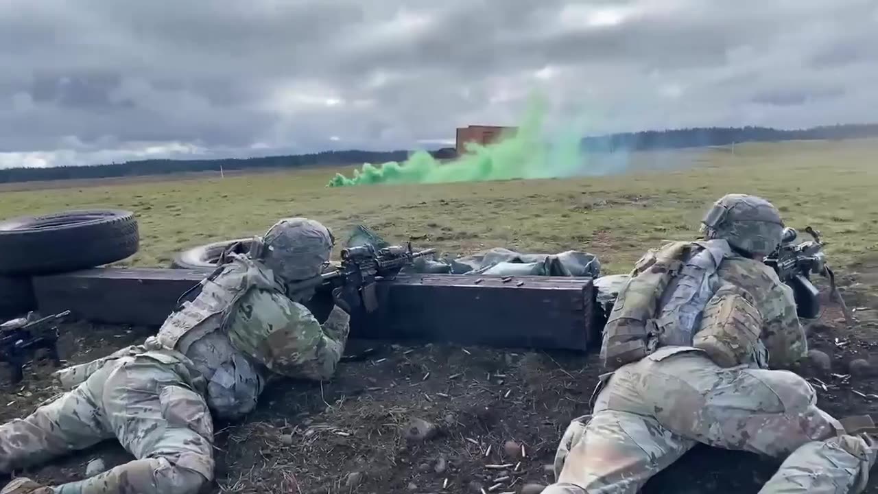 Braves Company Execute Live Fire Training