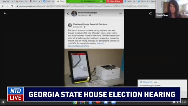 Georgia State Senate Election hearing