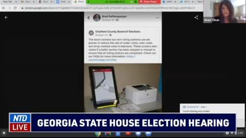 Georgia State Senate Election hearing