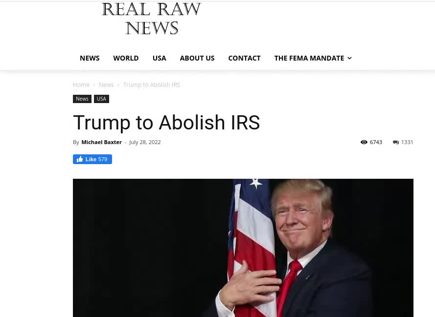 Trump To Abolish EVIL IRS