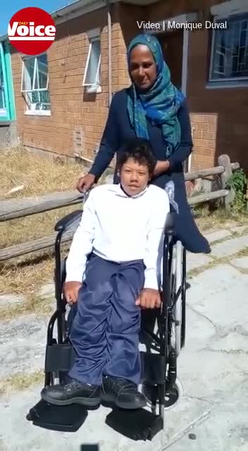 Generous donors gift disabled boy stuck at home with a wheelchair
