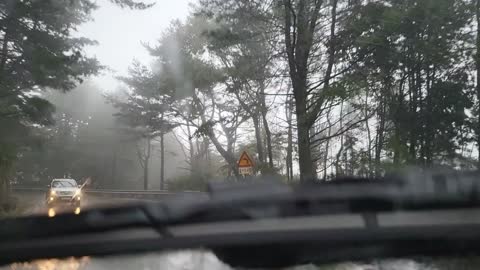 Driving on a rainy day