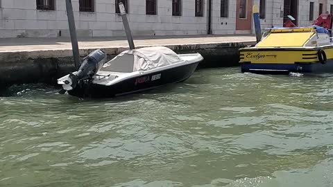 Water taxi in Venice