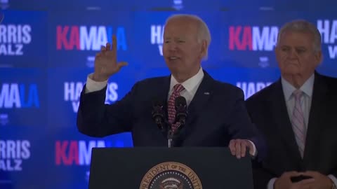 Joe Biden: “She beat Trump so badly in the debate, he's scared to death to beat her again.”