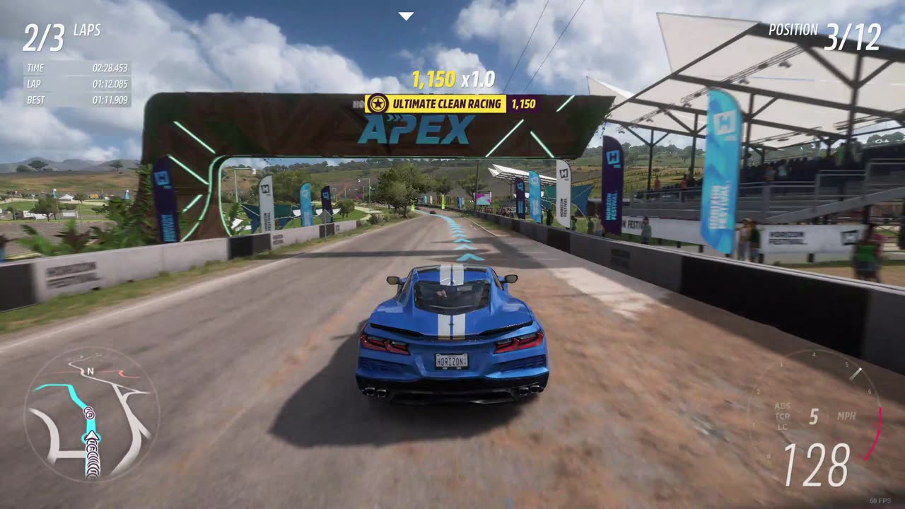 Forza Horizon 5 - Estadio Circuit in a Chevy Corvette E-Ray!