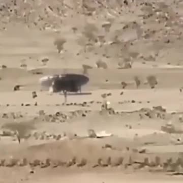 Alien Craft Lands in the Desert