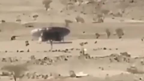 Alien Craft Lands in the Desert