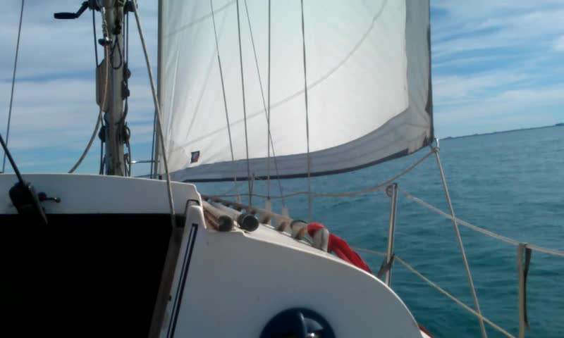 Sailing Past Lake Michigan's 6 mile Buoy