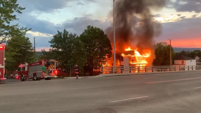 Incendie d'un multi-logement à Saint-Georges