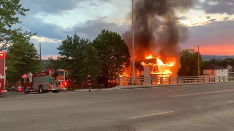 Incendie d'un multi-logement à Saint-Georges