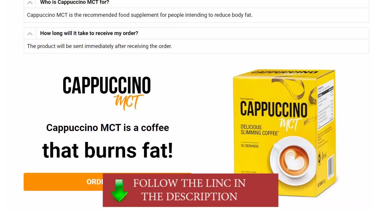 Is cappuccino good for weight loss, coffee that burns fat, Cappuccino MCT