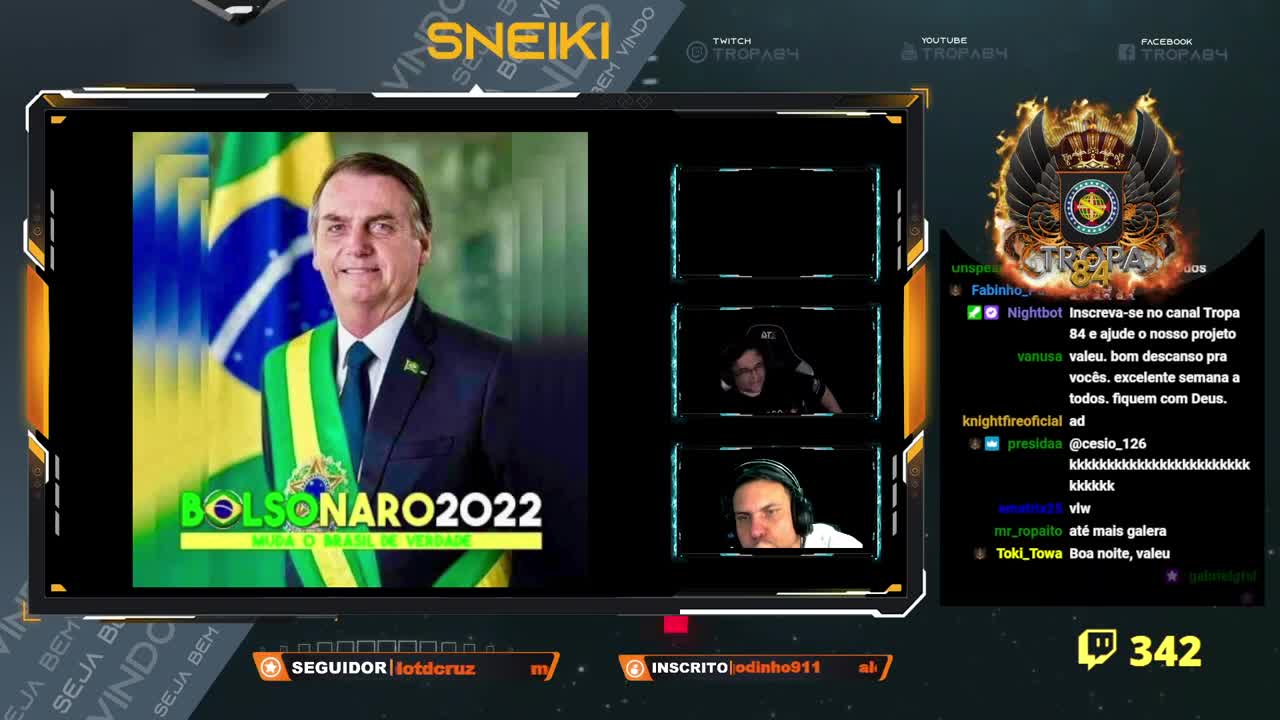 1º Debate presidencial de 2022 com o Tropa84