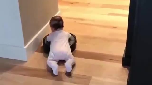 Cute baby funny videos playing