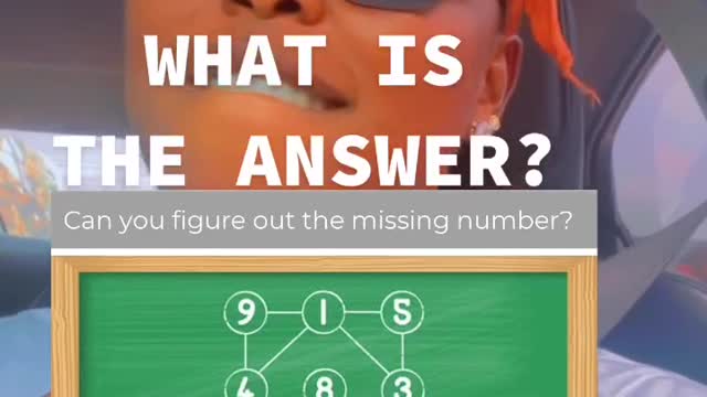 Can you figure out the missing number?