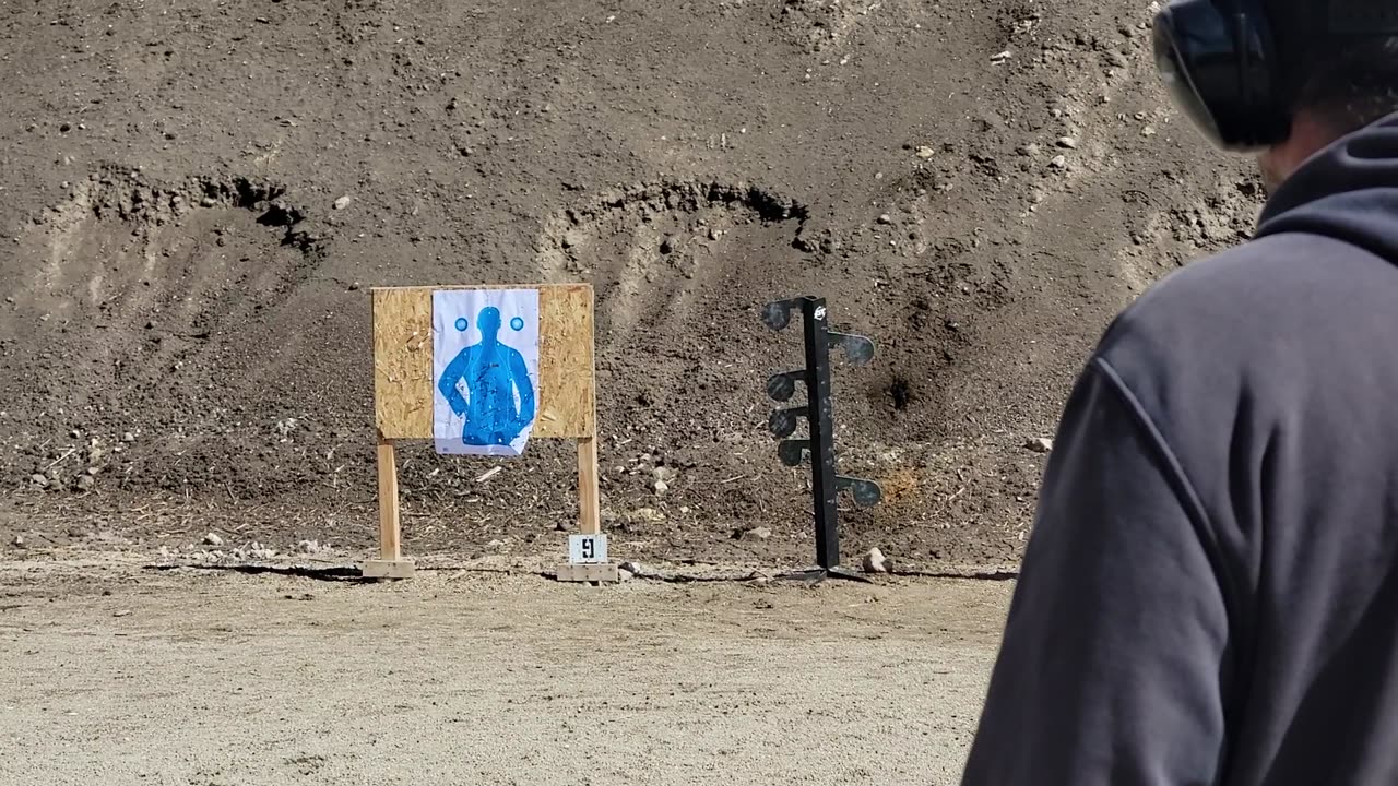 Some friendly competition shooting the steel targets-A Type shooters