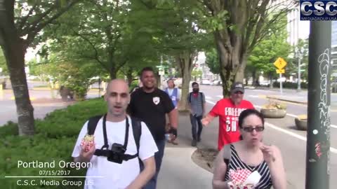 AntiFa Gets Trolled By Trump Supporters As They Try To Do Their J15 Impeach Trump-Pence In Portland