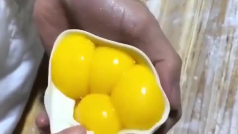 Folding this Egg Dumpling