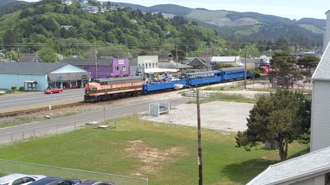 Rockaway train arrives