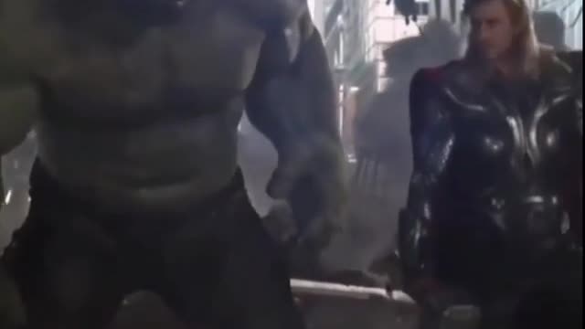 Funny Hulk and Thor