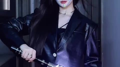 Spice Girl lightsaber cross dressing challenge