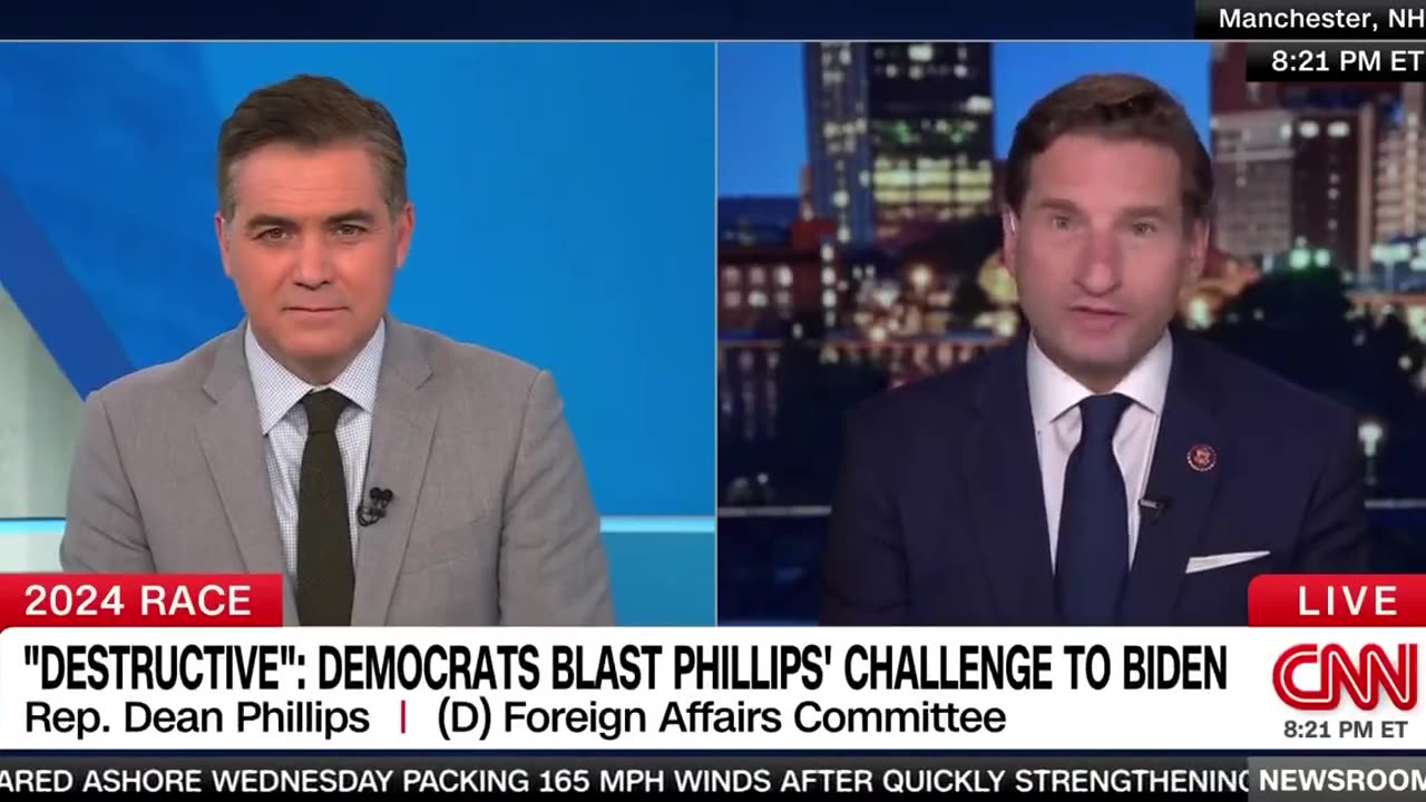 🚨JUST IN - Rep. Dean Phillips (D) launches primary challenge against President Biden