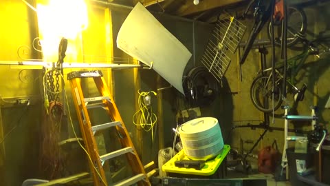 All high pressure sodium lights on and metal halide