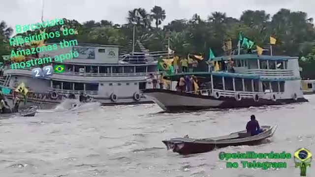 RIBEIRINHOS DO AMAZONAS APOIAM BOLSONARO