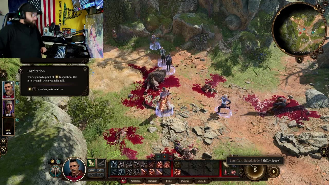 Solo Barbarian Baldur's Gate Playthrough Ep. 1 (unedited from live)