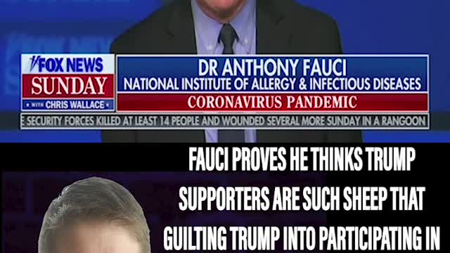 FAUCI ATTEMPTS TO GUILT TRUMP INTO VACCINE PROMOTION