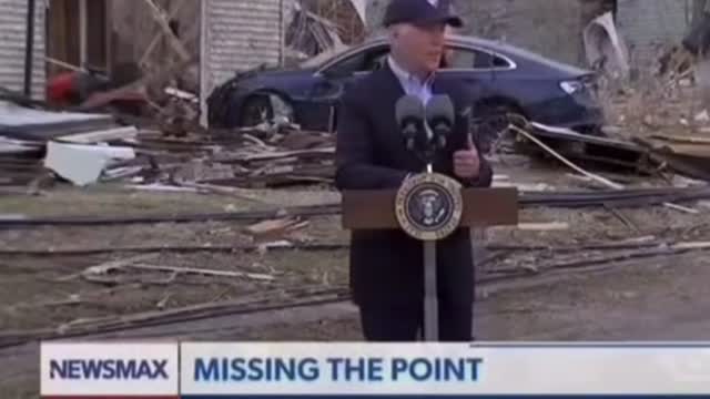 President Biden missing the point and says weather control