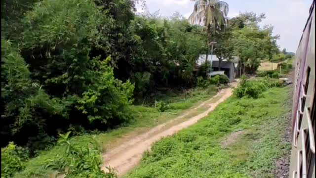 Sky And Beautiful Nature Video... Shoot From Train