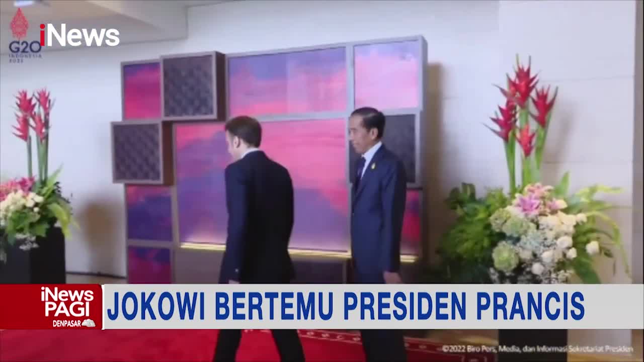 Jokowi Bertemu Presiden Prancis Macron, Didampingi Menlu dan Prabowo