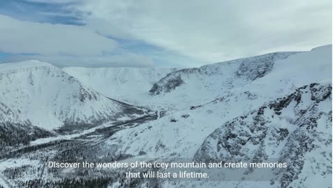 Majestic Icy Mountains_ A Winter Wonderland