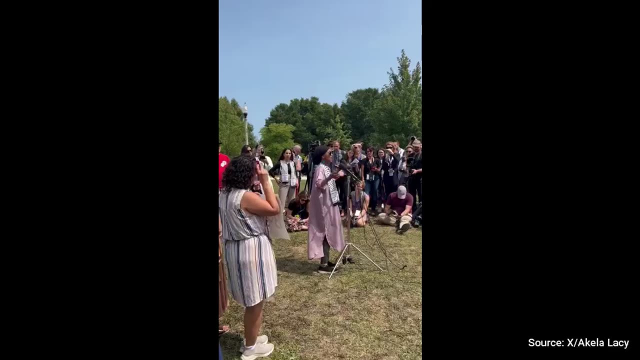 WATCH: “Squad” Infighting at the DNC as Ilhan Omar Swipes at AOC Over Kamala Comments