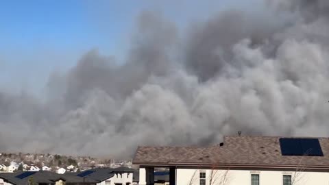 Superior Co, Brush fire moving into residential areas