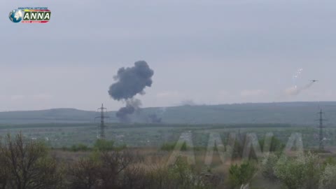 Ukraine War - Su-25 attack aircraft strikes the positions of the Armed Forces of Ukraine