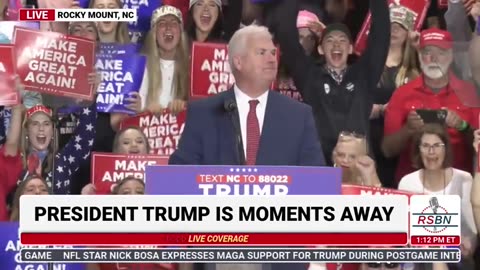 Tom Emmer joins President Trump at North Carolina rally